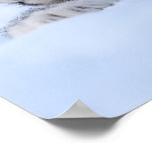 Sneeuwluipaard Wild Dier Natuurlijke Omgeving Poster (Hoek)