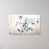 Sneeuwluipaarden Canvas Afdruk (Voorkant)
