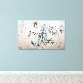 Sneeuwluipaarden Canvas Afdruk (Insitu (Houten vloer))