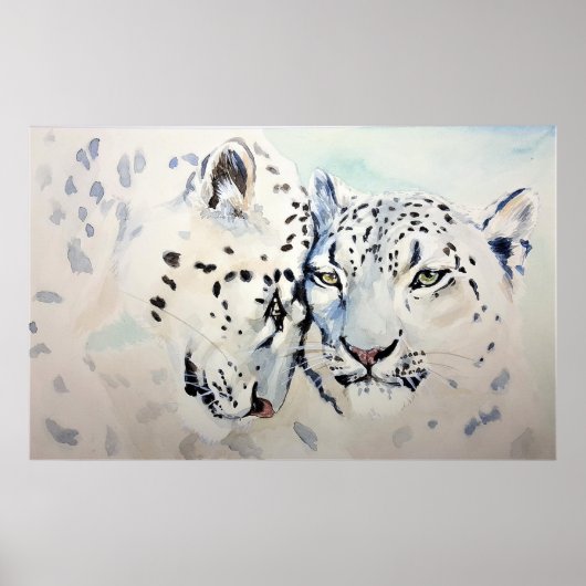 Sneeuwluipaarden Poster (Voorkant)