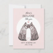 Sneeuwluipaarden Schattigee Valentijn Feestdagenkaart (Voorkant)