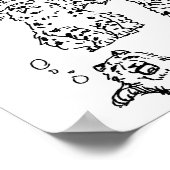 Sneeuwluipaarden Tekening Poster #1 (Hoek)