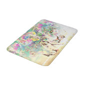 Sneeuwluipaarden tropische bloemen Hawaïaans dier Badmat (Gekanteld)