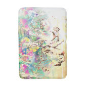 Sneeuwluipaarden tropische bloemen Hawaïaans dier Badmat (Voorkant Verticaal)