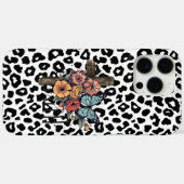 Sneeuwluipaardkruis, Bloemen en Vlinders Case-Mate iPhone Case (Achterkant (horizontaal))