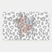 Sneeuwluipaardkruis, Bloemen en Vlinders Post-it® Notes (Voorkant)