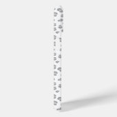 Sneeuwluipaardprint Monogram Gemoderniseerd Case-Mate iPhone Case (Achterkant / Rechts)