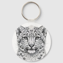 Sneeuwluipaardwelp sleutelhanger