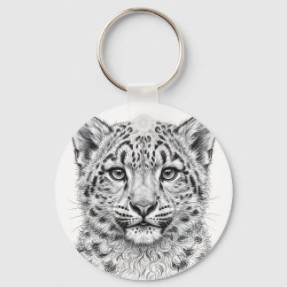 Sneeuwluipaardwelp sleutelhanger
