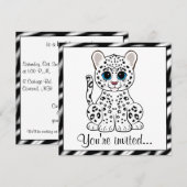 Sneeuwluipkuil Cartoon Kaart (Voorkant / Achterkant)