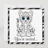 Sneeuwluipkuil Cartoon Kaart (Voorkant)