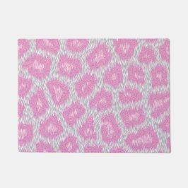 Sneeuwluipstijl - Zilver roze Deurmat