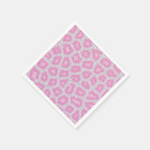 Sneeuwluipstijl - Zilver roze Servetten (Hoek)