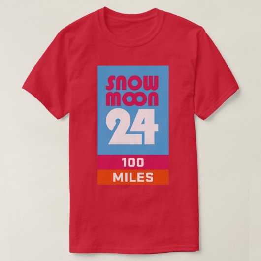 Sneeuwmaan 24 100 Mile Finisher T-shirt (Design voorkant)