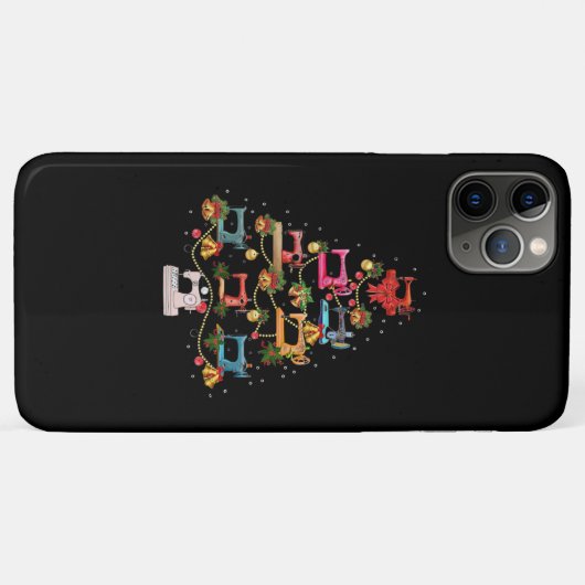 Sneeuwmachine met kerstboom Case-Mate iPhone case (Achterkant (horizontaal))