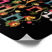 Sneeuwmachine met kerstboom poster (Hoek)