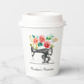 Sneeuwmachine — zwarte wittewerkstelling papieren bekers (Achterkant)