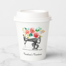 Sneeuwmachine — zwarte wittewerkstelling papieren bekers