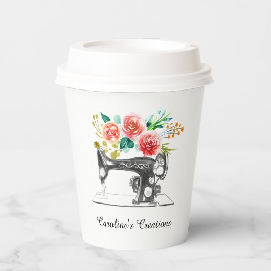 Sneeuwmachine — zwarte wittewerkstelling papieren bekers (Voorkant)