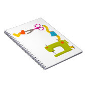 Sneeuwmachinekleur Notitieboek (Rechterzijde)