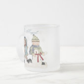 Sneeuwmagie Matglas Koffiemok (Voorkant links)