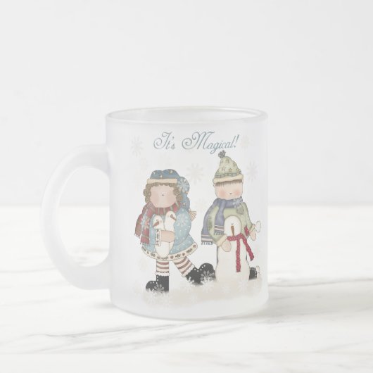 Sneeuwmagie Matglas Koffiemok (Links)