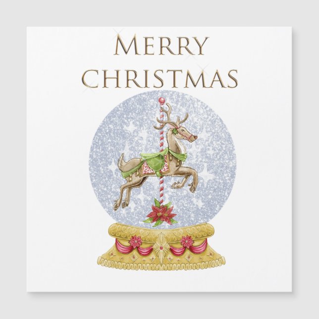  sneeuwmagneet wereldbol (Voorkant)