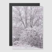 sneeuwmagnetisch blanco Kaart (Voorkant / Achterkant)