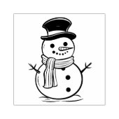 Sneeuwman 1 rubberstempel (Afrduk)