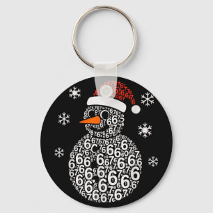 Sneeuwman 67 Zes Zeven 6 7 Meme Kerstmis Grappige Sleutelhanger
