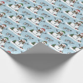 Sneeuwman 6-7 Meme Kerstmis Cadeaupapier (Hoek)