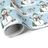 Sneeuwman 6-7 Meme Kerstmis Cadeaupapier (Rol Hoek)
