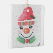 Sneeuwman abstract keramisch ornament (Rechts)