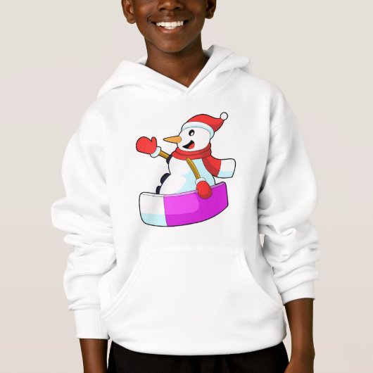 Sneeuwman als snowboarder met Sonowboard.PNG (Voorkant)