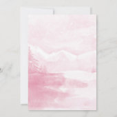 Sneeuwman Baby Meisje Baby shower Kaart (Achterkant)