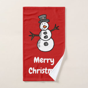 Sneeuwman Bad Handdoek