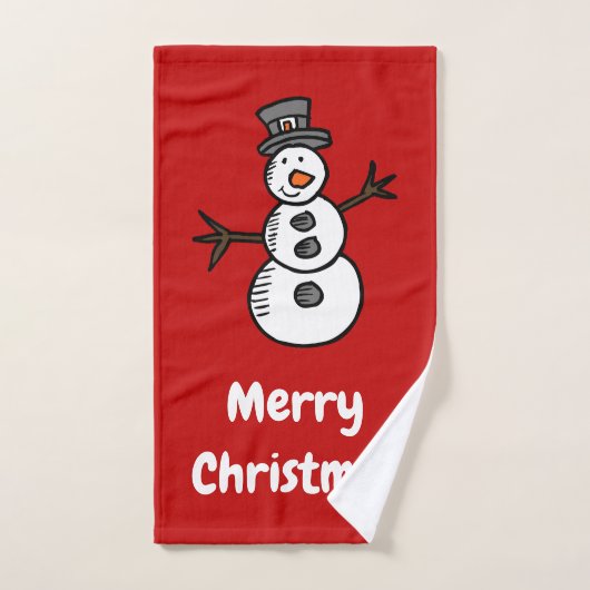 Sneeuwman Bad Handdoek (Handdoek)