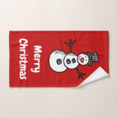 Sneeuwman Bad Handdoek (Handdoek)