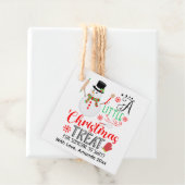 Sneeuwman bakken een kleine kersttraktatie zoet bedankjes labels (In situ)