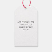 Sneeuwman bakken een kleine kersttraktatie zoet cadeaulabel (Achterkant)