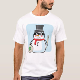 Sneeuwman Bandiet - Grappige Illustratie T-shirt