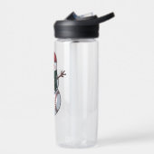 Sneeuwman Baseball Kerstman Baseball Sport Waterfles (Links)