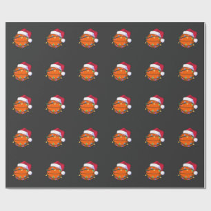 Sneeuwman Basketbal Kerstman Baseball Sport Cadeaupapier