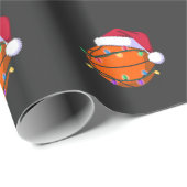 Sneeuwman Basketbal Kerstman Baseball Sport Cadeaupapier (Rol Hoek)