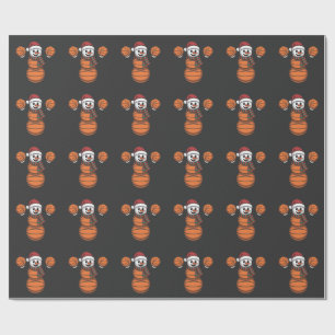 Sneeuwman Basketbal Kerstman Honkbal Sport Cadeaupapier