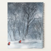 Sneeuwman biedt liefde met een groot hart planner (Achterkant)