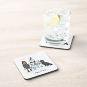 Sneeuwman Bier Onderzetter (Rechterzijde)