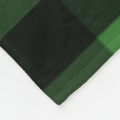 Sneeuwman Black en Green Buffalo Plaid Deken (Hoek)