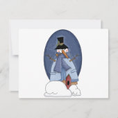 Sneeuwman Blauwe Tshirts en Cadeaus (Voorkant)