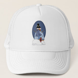 Sneeuwman Blauwe Tshirts en Cadeaus Trucker Pet